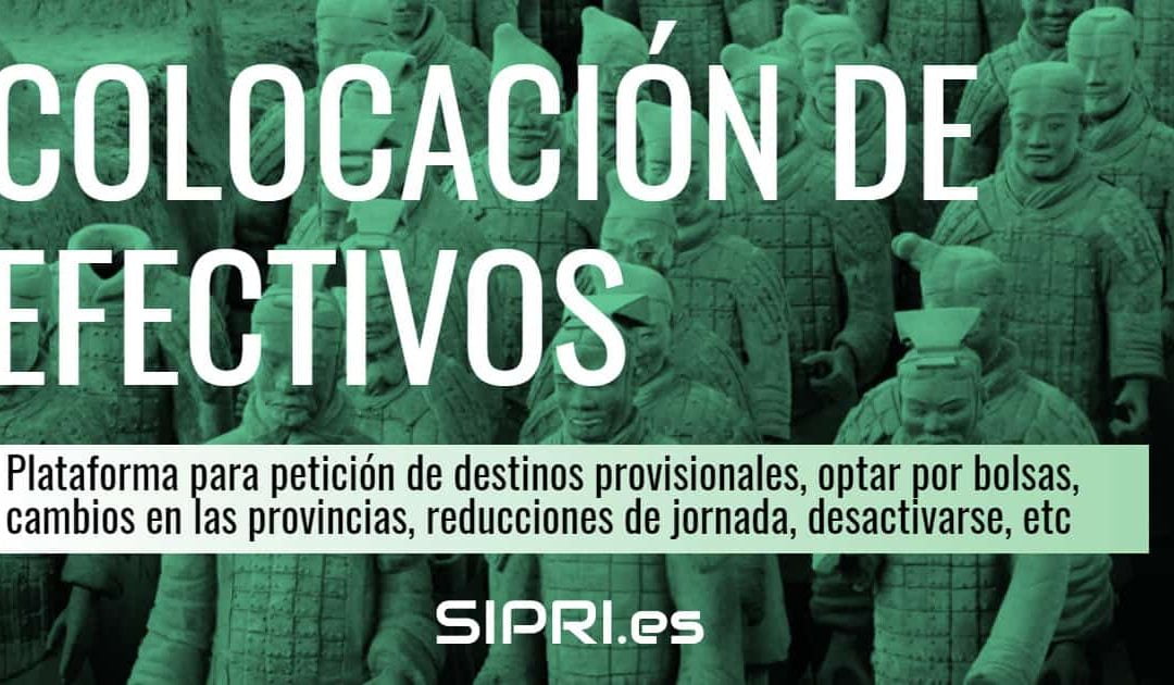 Colocación de Efectivos Andalucía: Petición anual de destinos provisionales y vacantes informatizadas para interinos, aspirantes en bolsa y funcionarios docentes