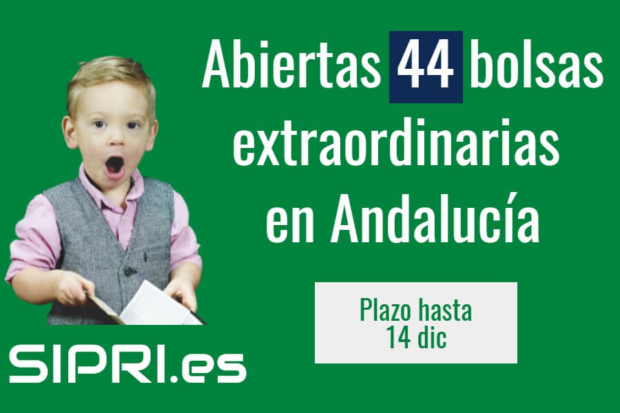 Abiertas 44 bolsas de trabajo docente en Andalucía