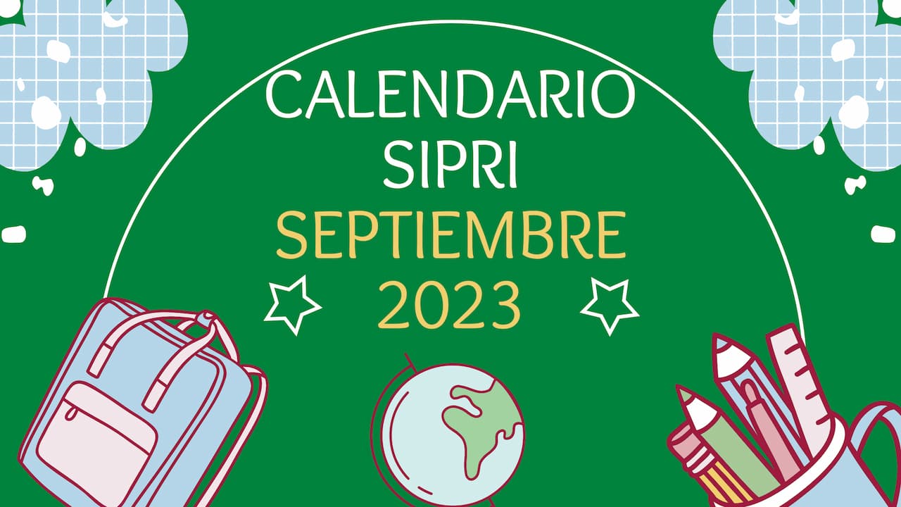 Calendario llamamientos Sipri septiembre 2023