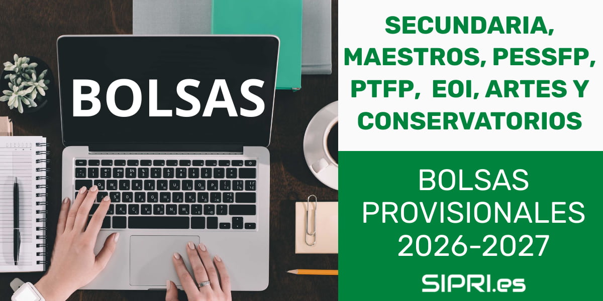 Bolsas docentes 2026-2027 Andalucía