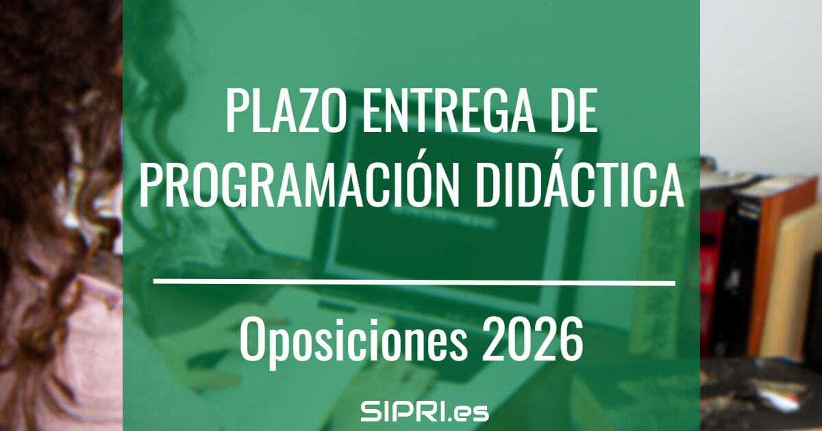 Subir programación didáctica en las oposiciones de Andalucía 2026
