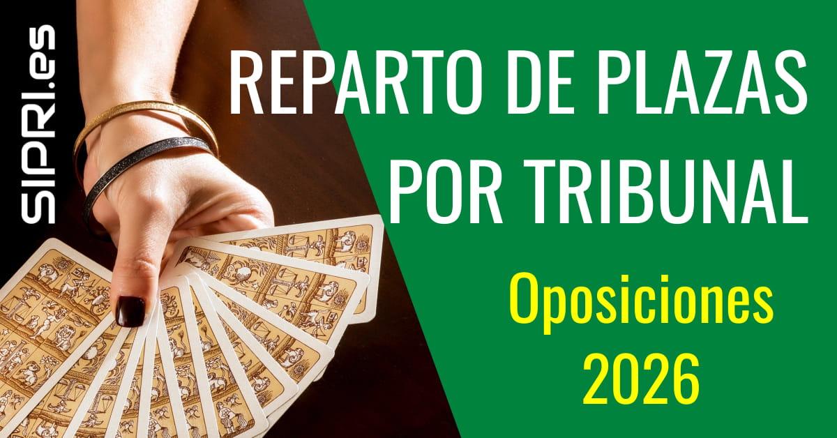 reparto de plazas por tribunal andalucía 2026