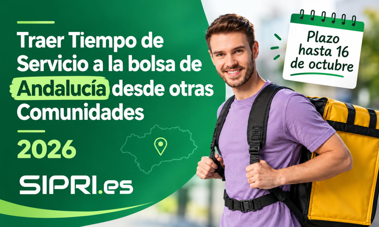 Traer o sumar el tiempo de servicio en otras comunidades a las bolsas de Andalucía en 2026